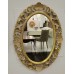 Зеркало овальное в золотой раме – VILLANOVA - H 910