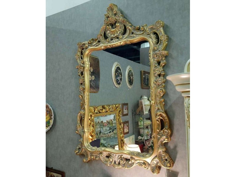 Зеркало резное в золотой раме – VILLANOVA - H 912