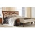 Кровать 160 x 200 с высоким изножьем – RIVA, изголовье с резьбой – VILLANOVA - RV 22031