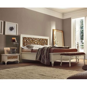 Кровать 160 x 200 – Capri, изголовье с резьбой – VILLANOVA - CP 208.1