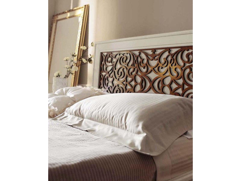 Кровать 180 x 200 – Capri, изголовье с резьбой – VILLANOVA - CP 208.2